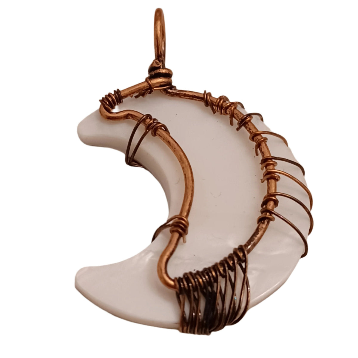 Abalone Crescent Moon Pendant