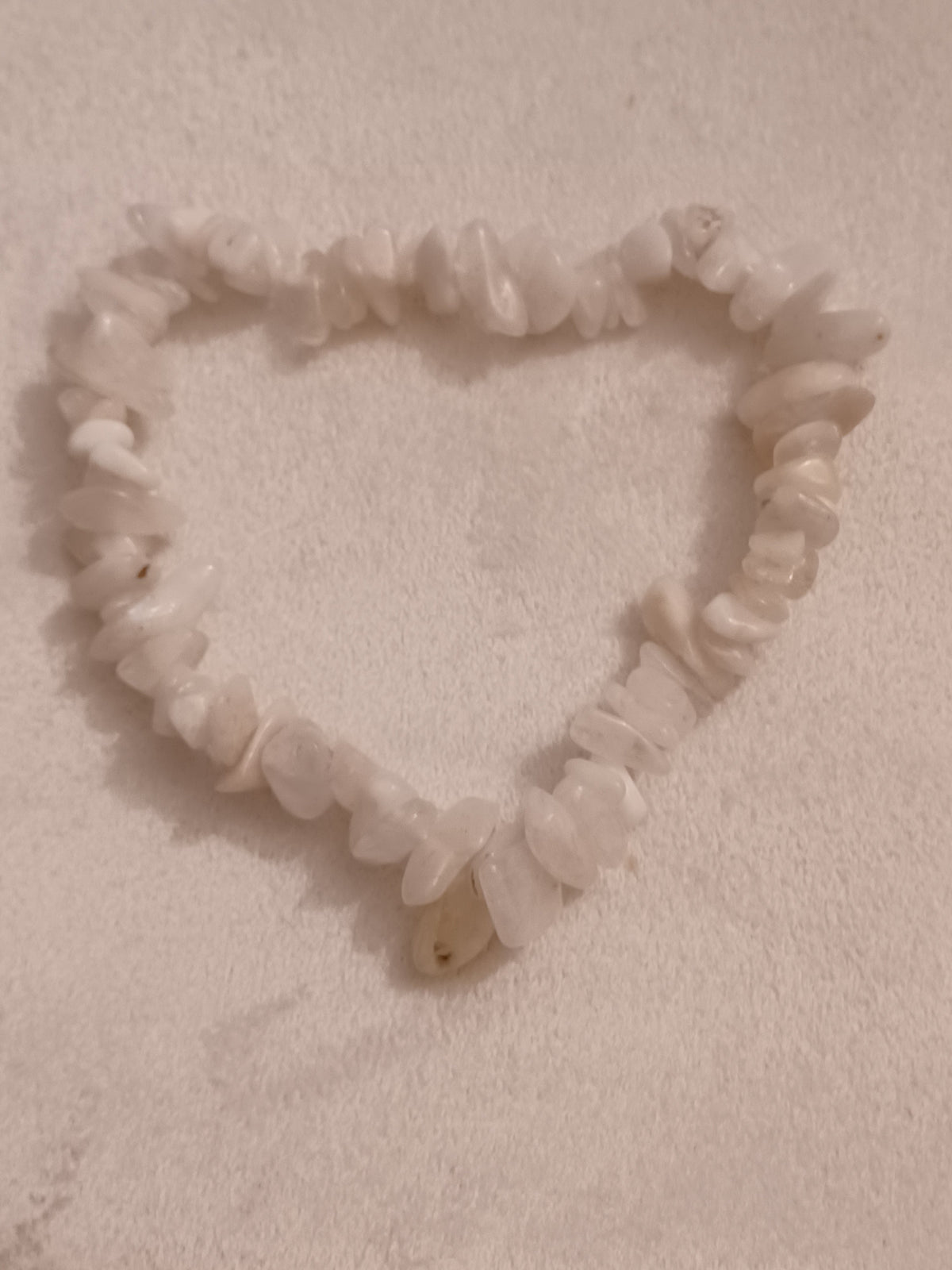 Milky Quartz Natural Stone Stretch Bracelet