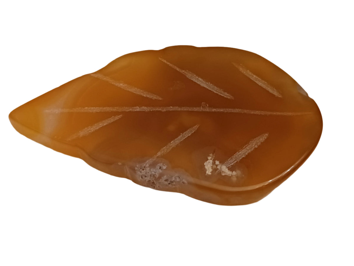 Carnelian Agate Leaf