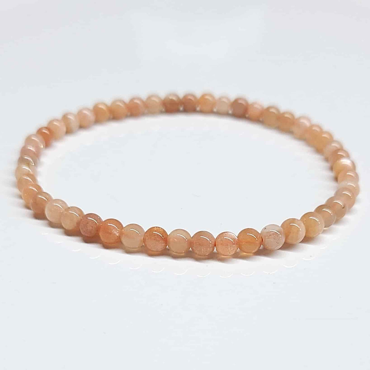 Moonstone Round Bead Bracelet - Traveler's Blessing
