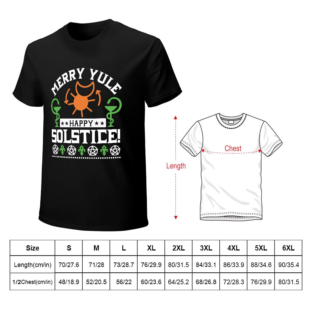 Merry Yule Happy Solstice Men's T-shirt