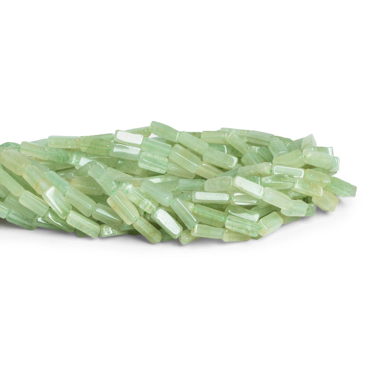 Sea Green Aventurine Beads Plain Rectangle 34 beads