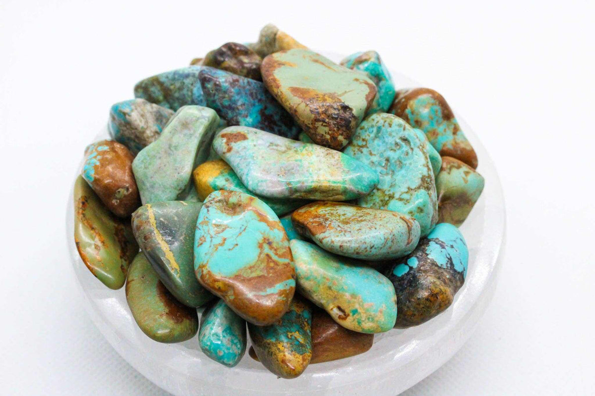 Natural Turquoise Tumbled Pocket Stone