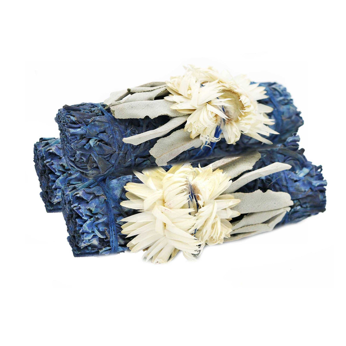 'Blue Moon' Floral White Sage Smudge Stick (4 in.)