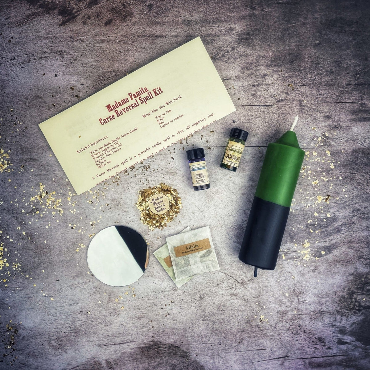Money Curse Reversal Candle Spell Kit - Break Financial Jinxes & Restore Prosperity