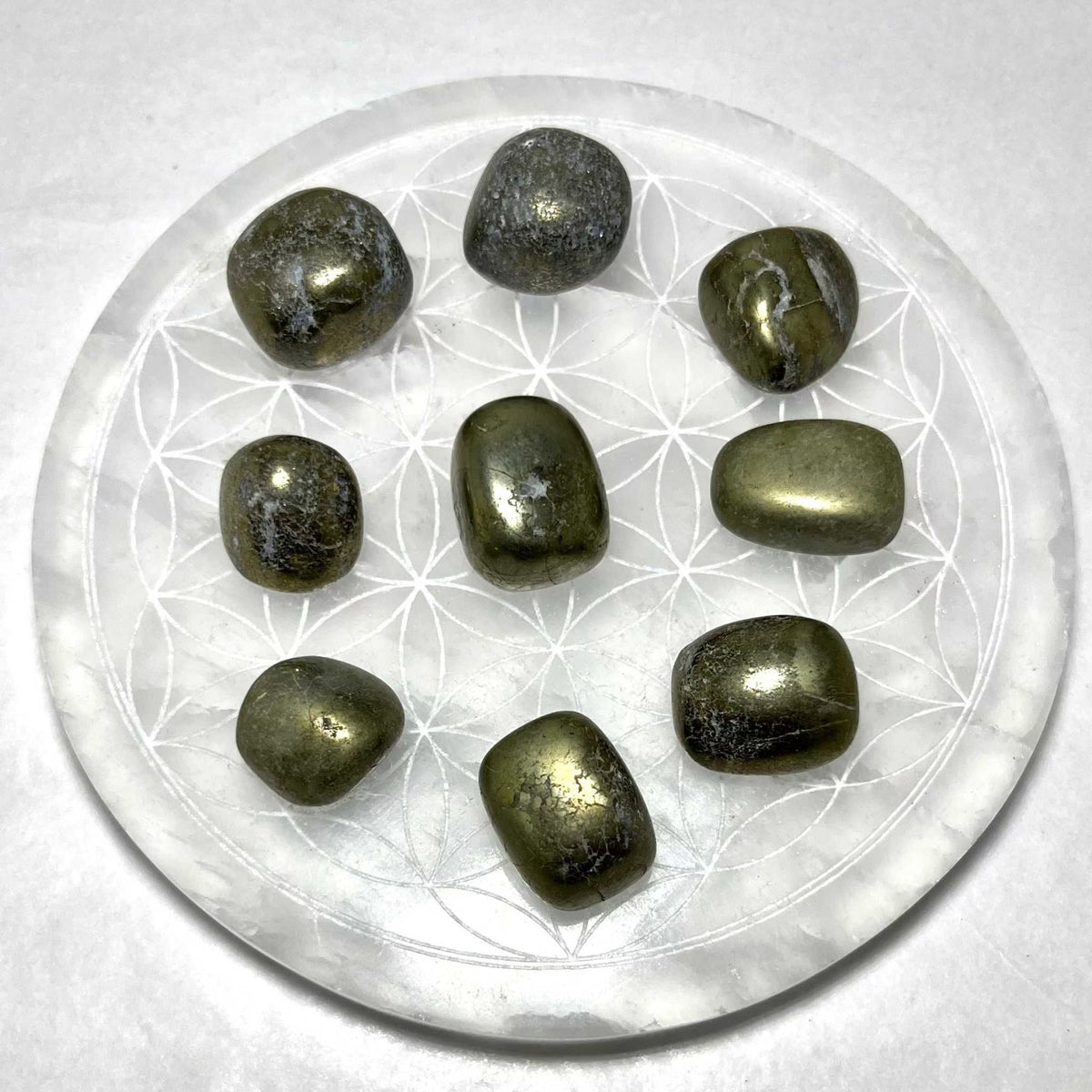 Pyrite Tumbled Stone