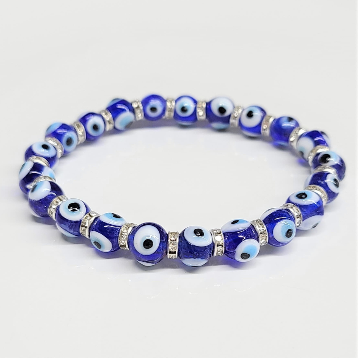 Evil Eye Round Bead Bracelet - God's Watching