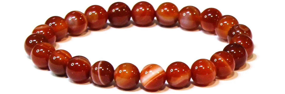 Carnelian Round Bead Bracelet - Creative Passion