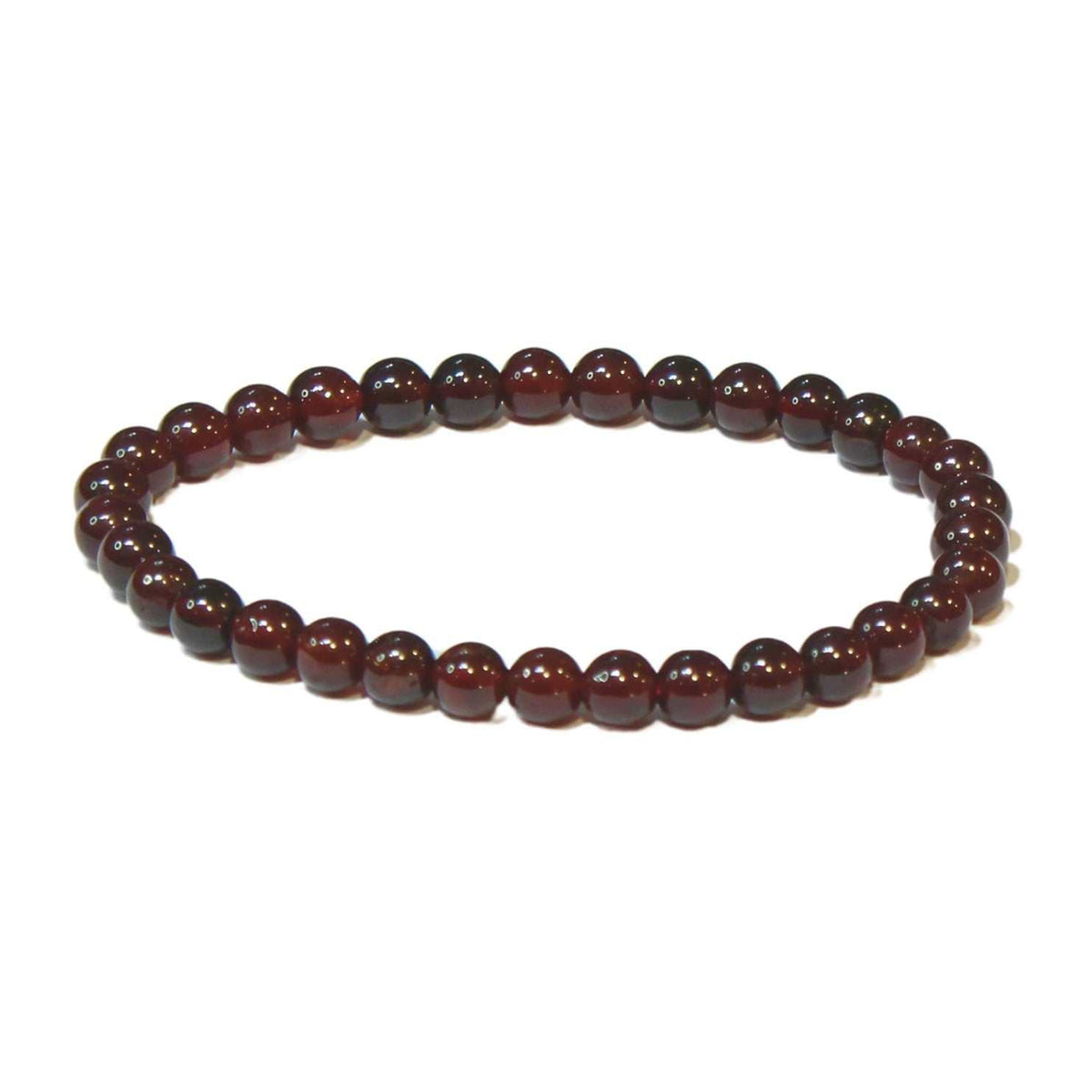 Garnet Round Bead Bracelet - Passionate Strength