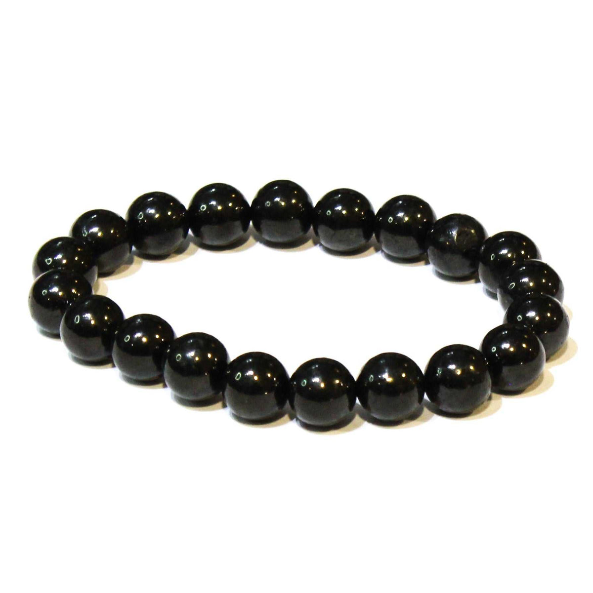 Jet Round Bead Bracelet - Healing Relief