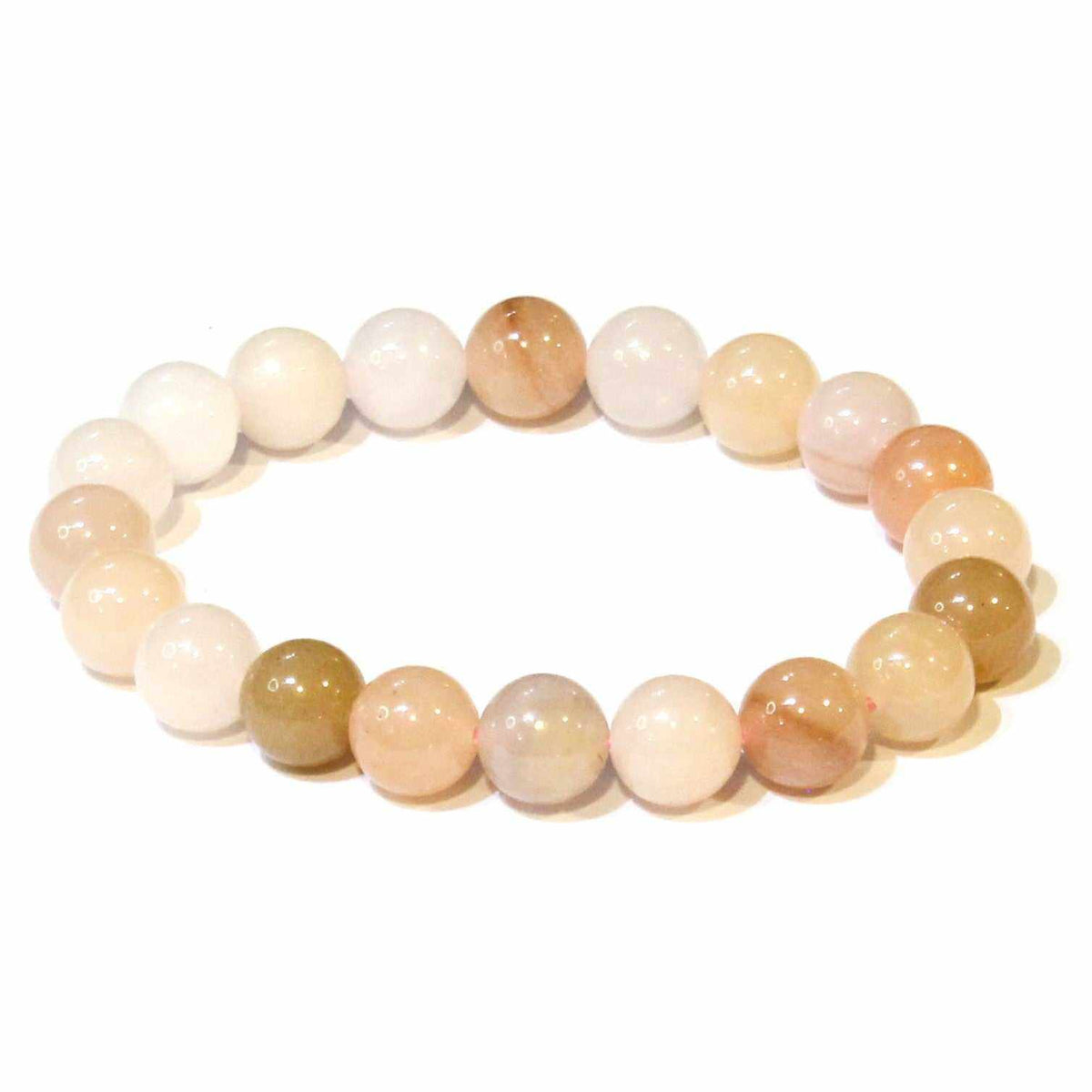 Pink Aventurine Round Bead Bracelet - Compassionate Renewal