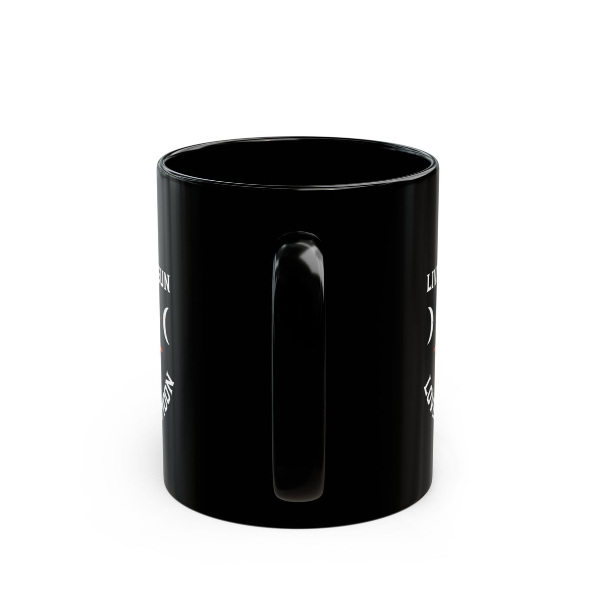 Live By The Sun Love By The Moon 11oz Black Mug