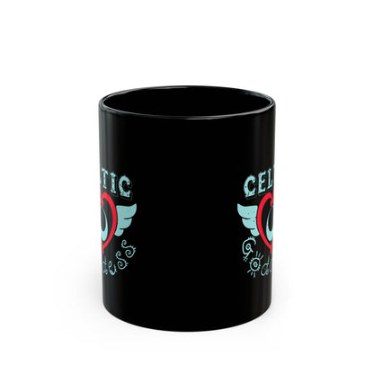 Celtic Goddess 11oz Black Mug