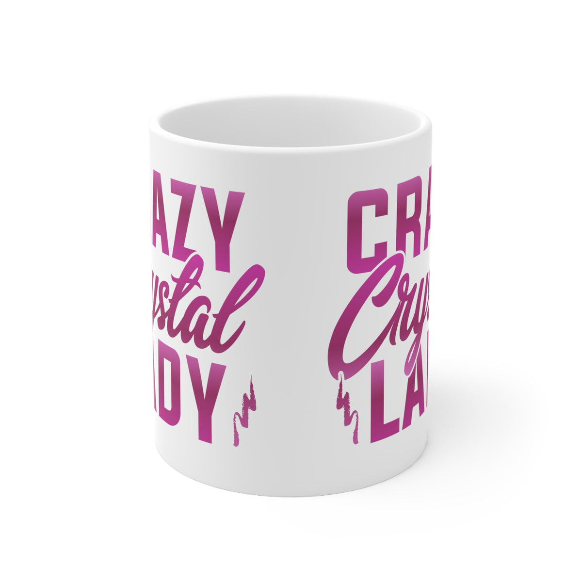 Crazy Crystal Lady Ceramic Mug 11oz