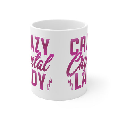 Crazy Crystal Lady Ceramic Mug 11oz