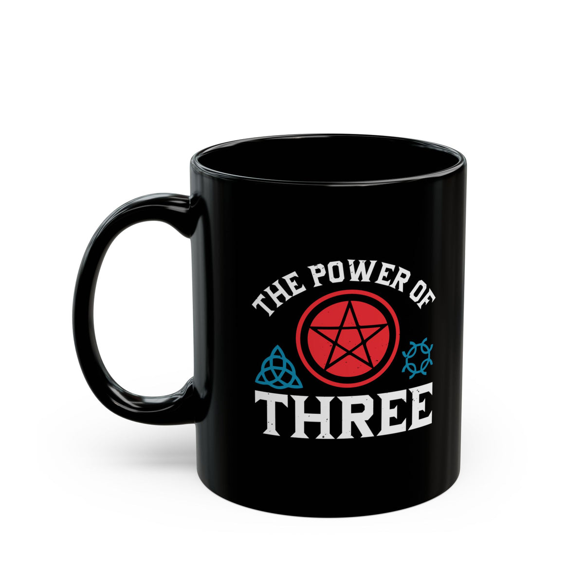 The Power of Three 11oz Black Mug