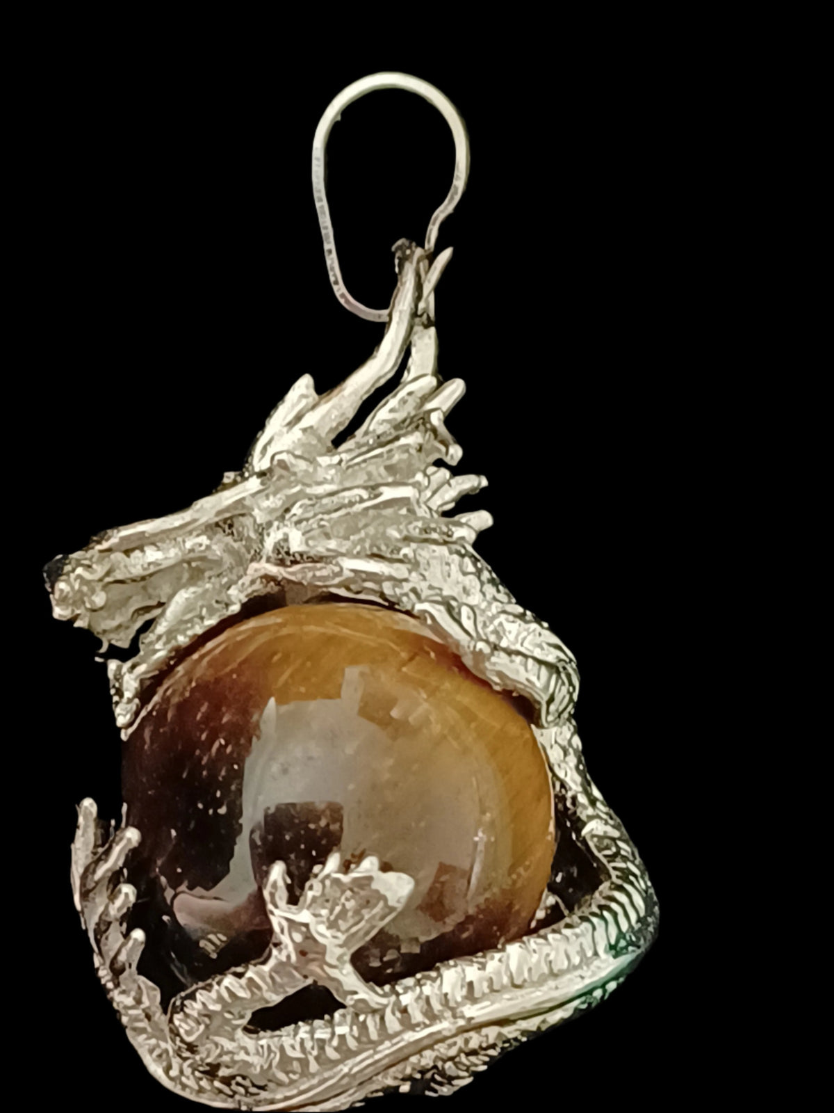 Dragon Natural Stone Pendant Necklaces