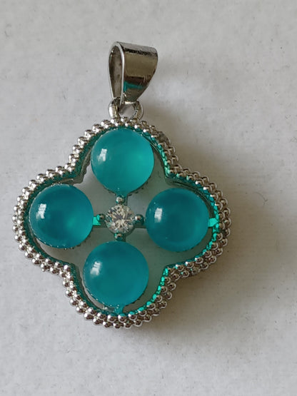 4 Stones + Rhinestone Pendant Necklaces