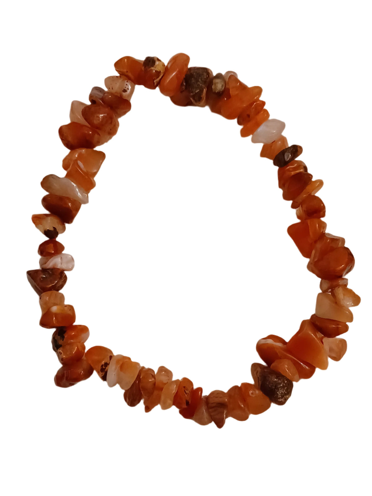 Carnelian Agate Natural Stone Stretch Bracelet