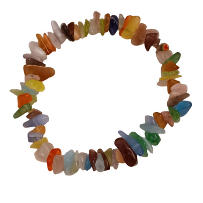 Elbaite Natural Stone Stretch Bracelet