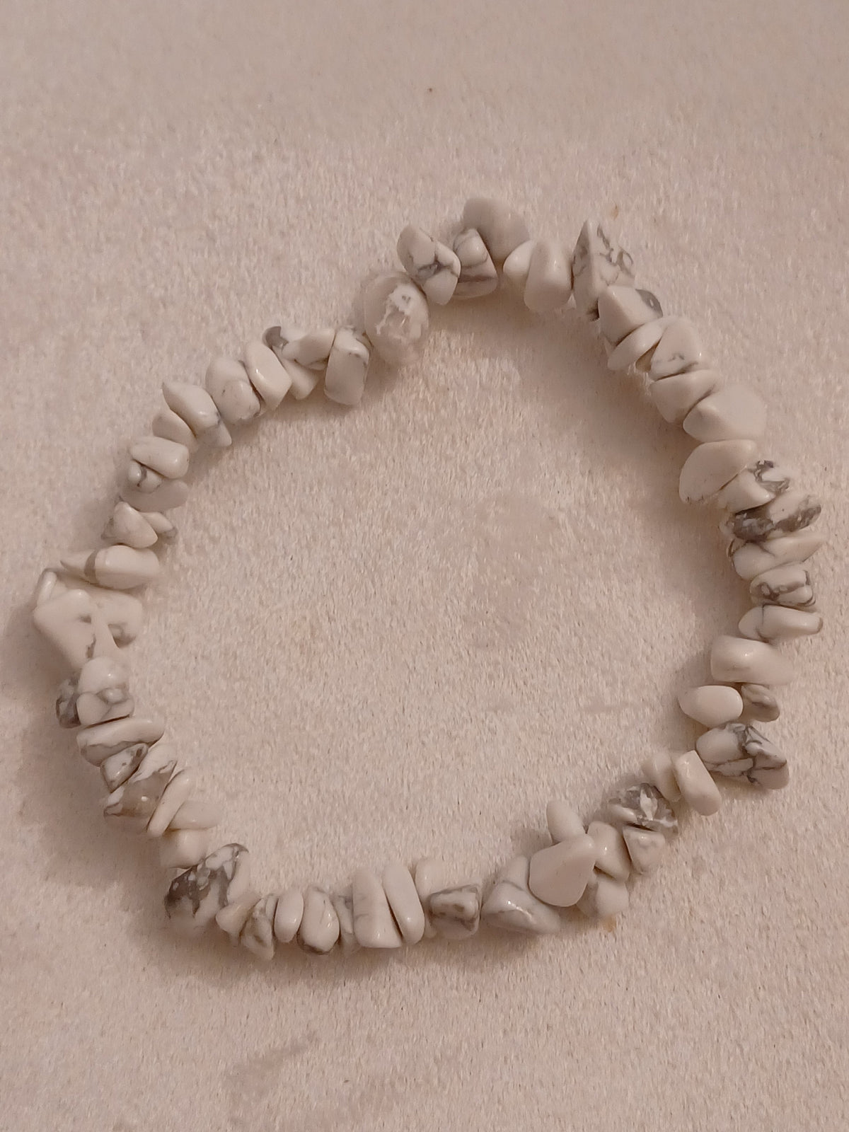Magnesite Natural Stone Stretch Bracelet