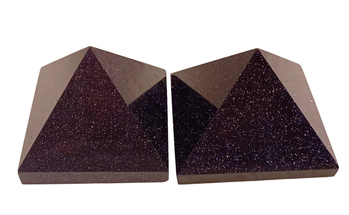Blue Goldstone Pyramid