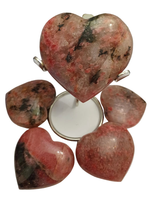 Rhodonite Heart - Large