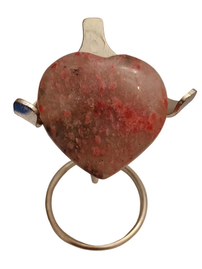 Rhodonite Heart - Large