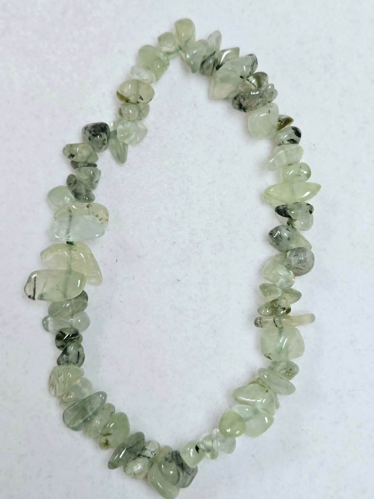 Prehnite Natural Stone Stretch Bracelet