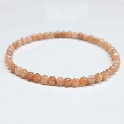 Moonstone Round Bead Bracelet - Traveler's Blessing