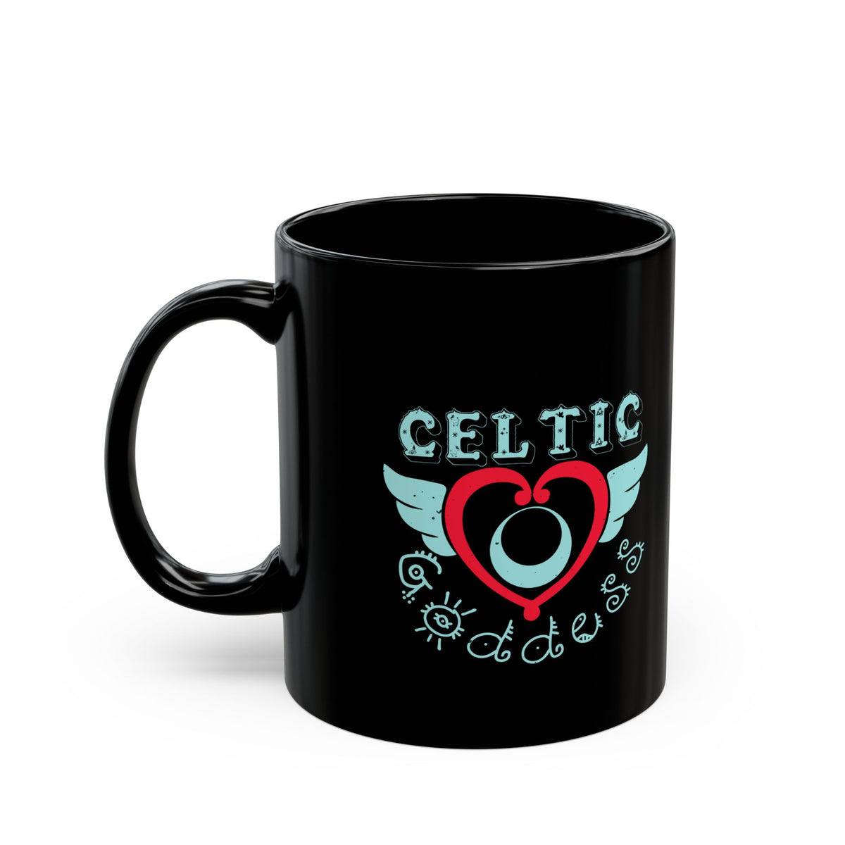 Celtic Goddess 11oz Black Mug