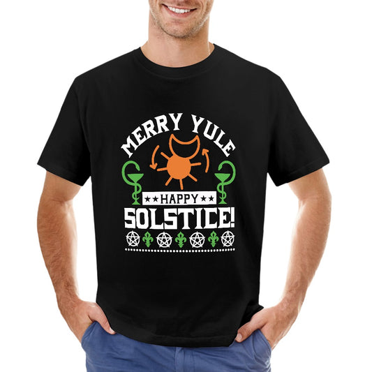 Merry Yule Happy Solstice Men's T-shirt
