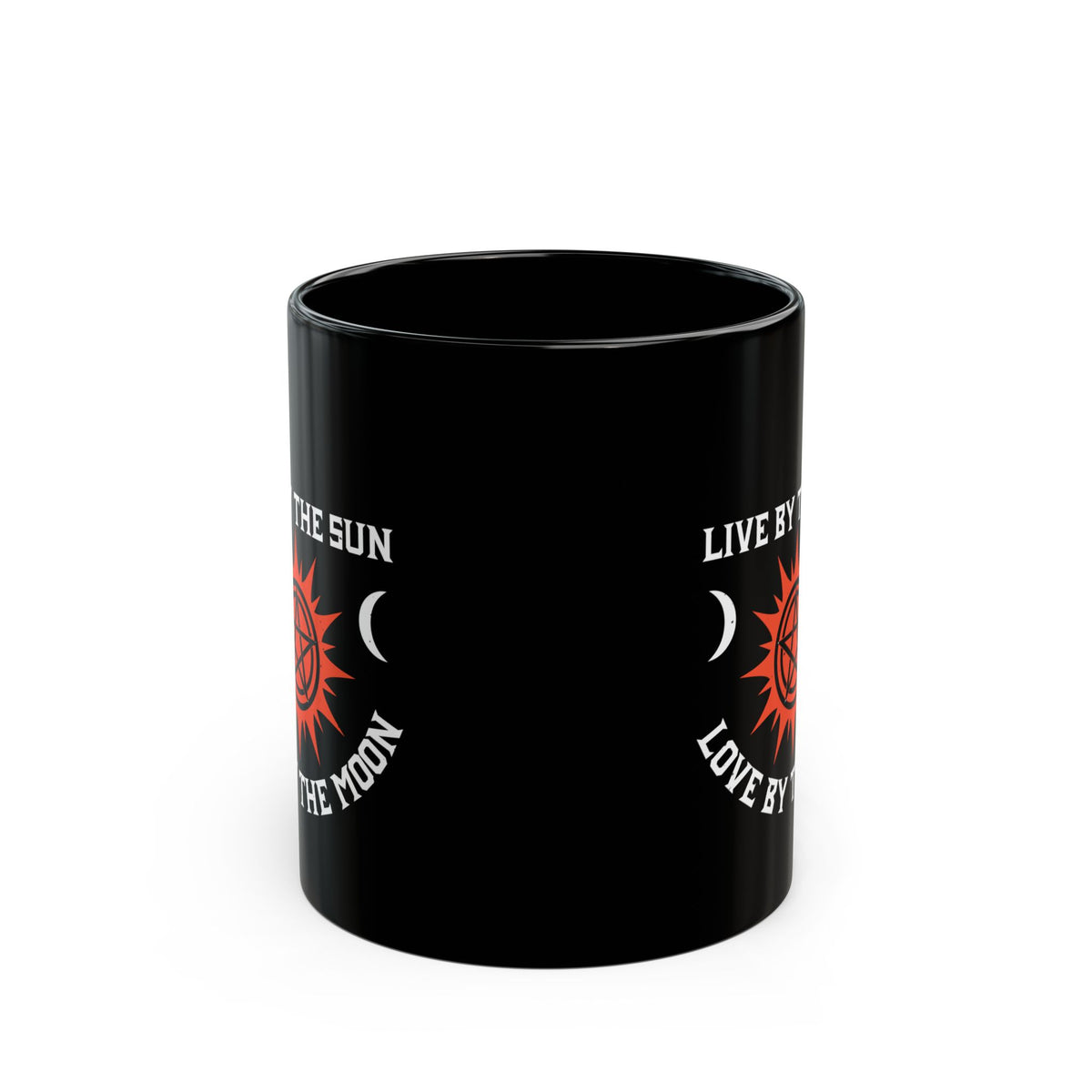 Live By The Sun Love By The Moon 11oz Black Mug