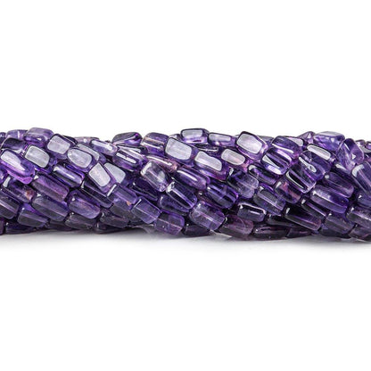5x3mm - 7x5mm Amethyst Plain Rectangle Beads 50 pcs
