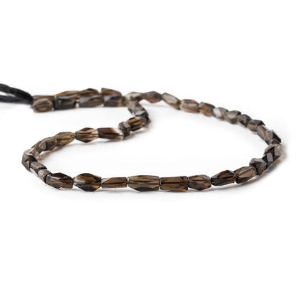 8x4mm Smoky Quartz Faceted Rectangles 13 inch