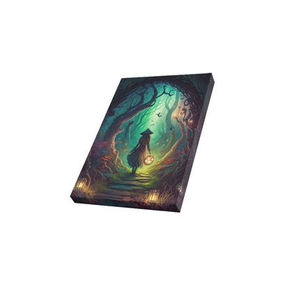 Halloween Witch Scene Canvas Print