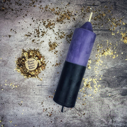 Beeswax Double Action Reversing Spell Candle - Protection & Curse Reversal Magic