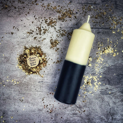 Beeswax Double Action Reversing Spell Candle - Protection & Curse Reversal Magic