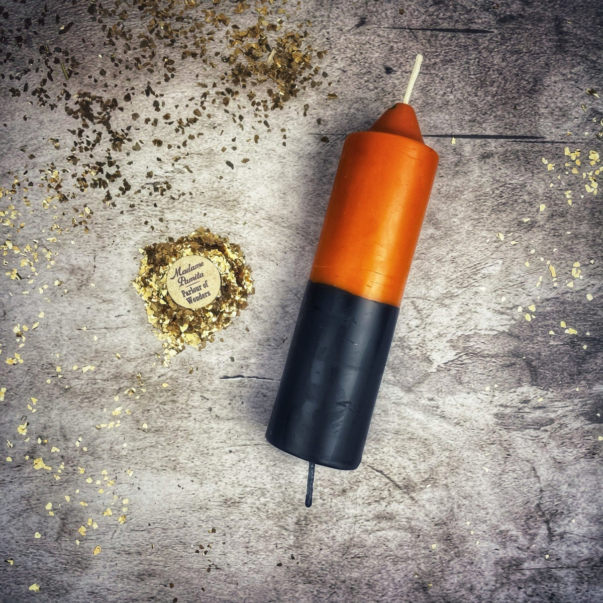 Beeswax Double Action Reversing Spell Candle - Protection & Curse Reversal Magic