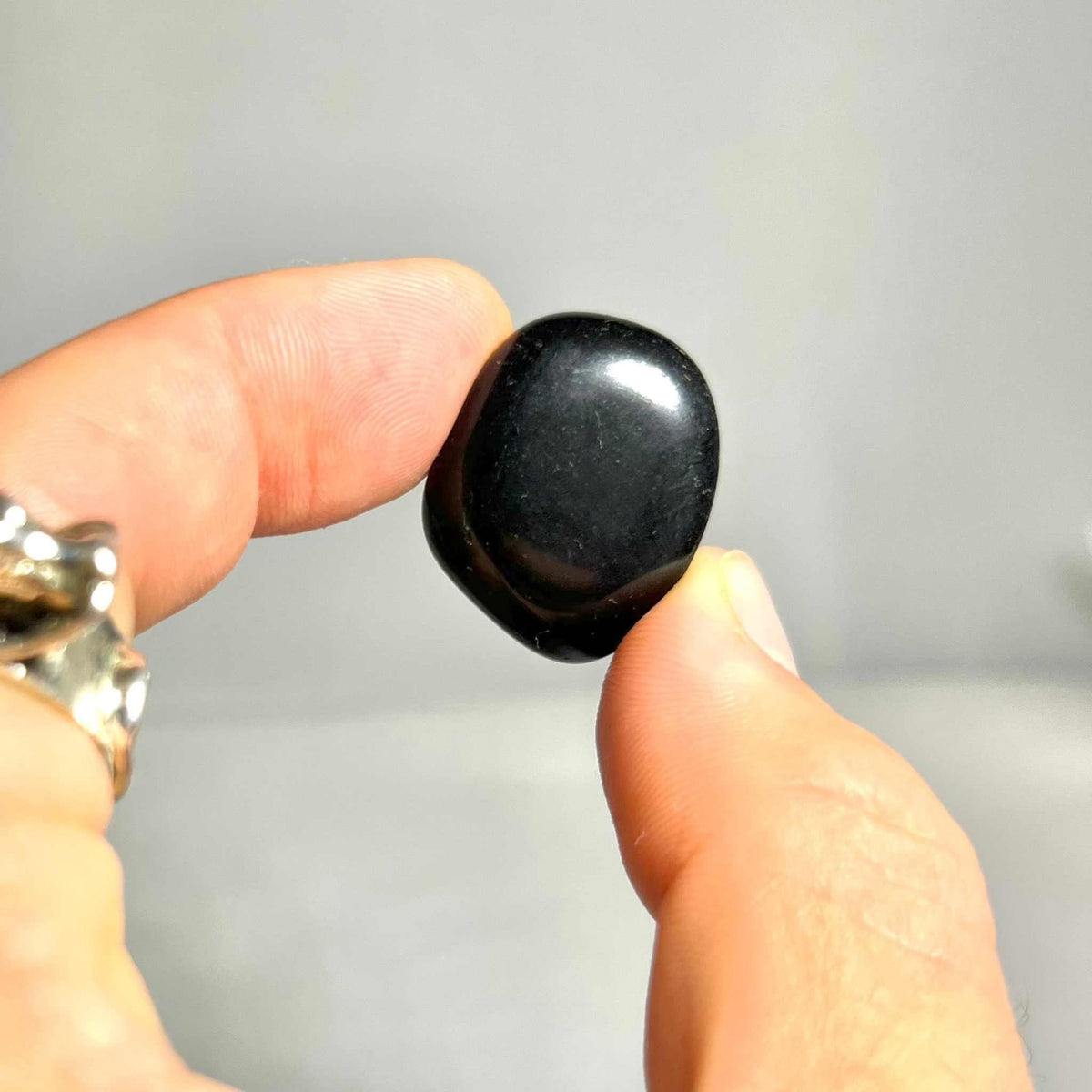 Black Obsidian Tumbled Pocket Stone