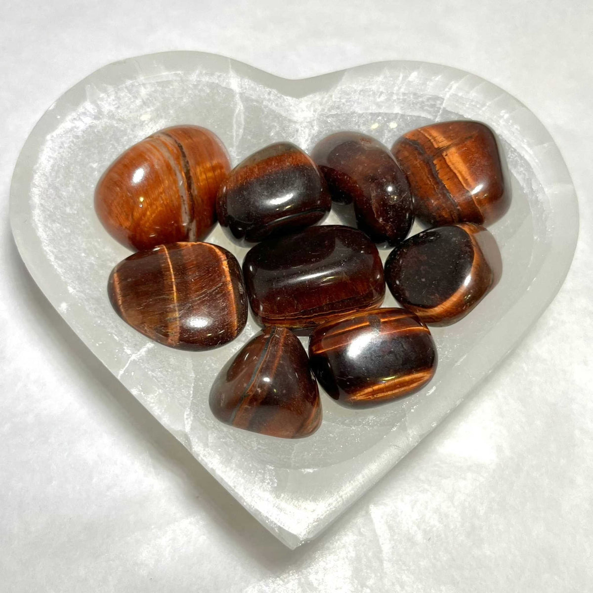 Red Tiger Eye Tumbled Pocket Stone