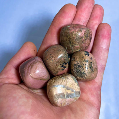 Rhodonite Tumbled Pocket Stone