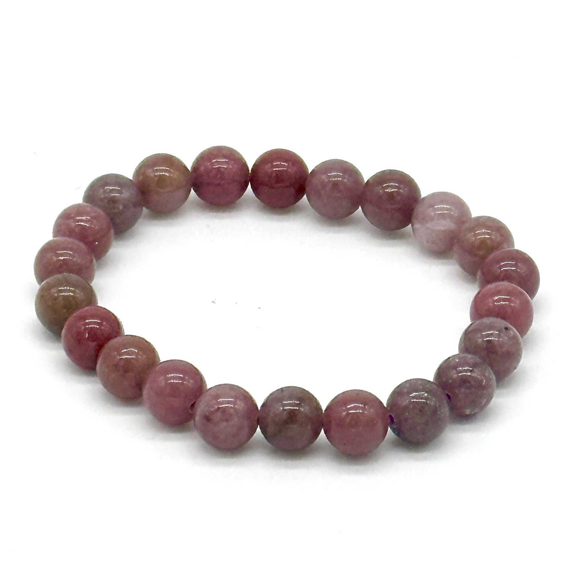 Purple Aventurine Round Bead Bracelet - Serenity Stone
