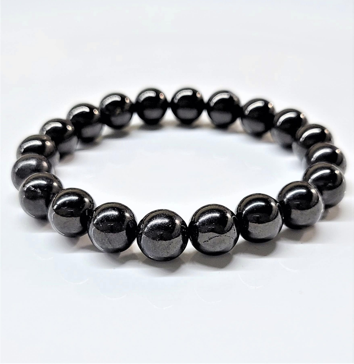 Jet Round Bead Bracelet - Healing Relief