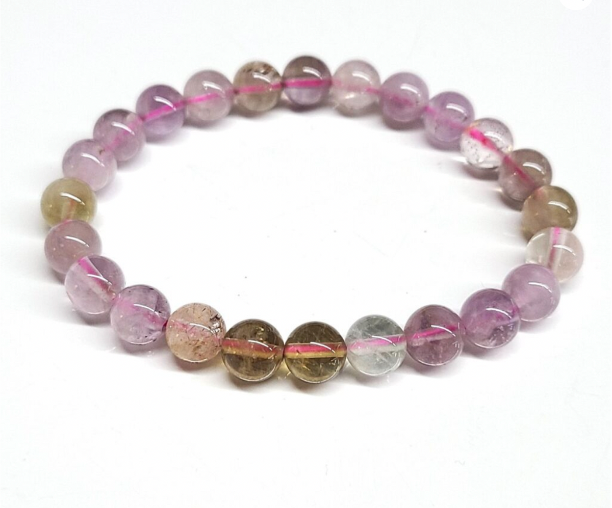 Auralite 23 Round Bead Bracelet 8mm - Ancient Wisdom