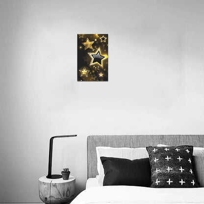 Gold Stars Canvas Print