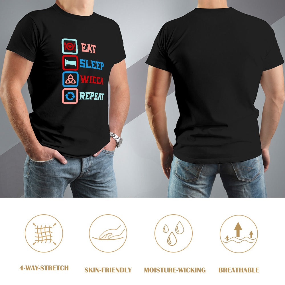 Eat Sleep Wicca Repeat Men's T-Shirt
