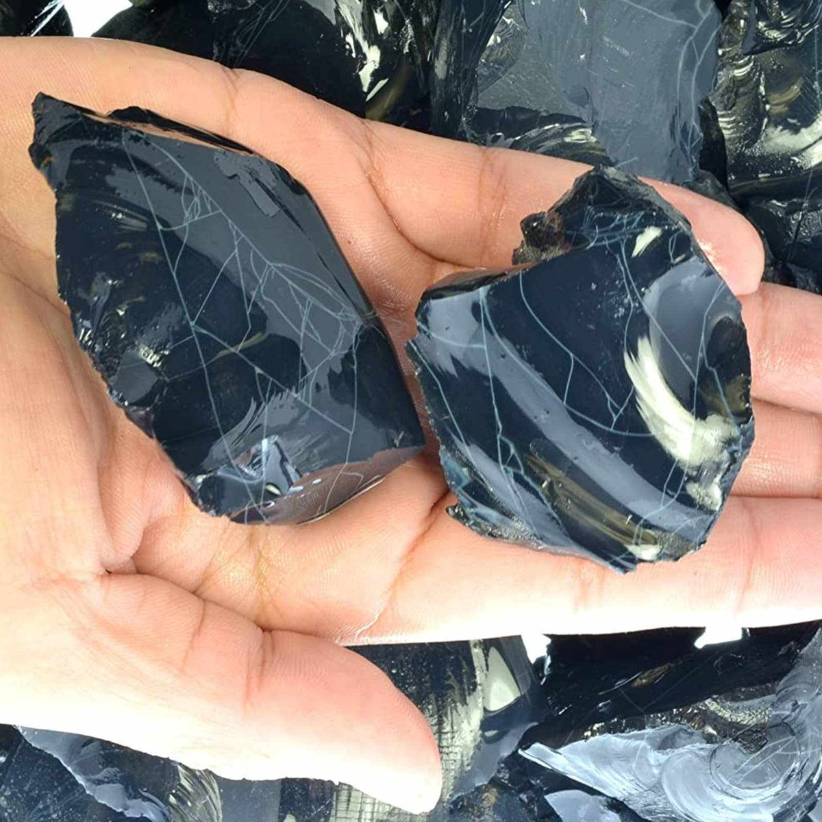 Natural Spiderweb Obsidian – Raw Stone from Mexico