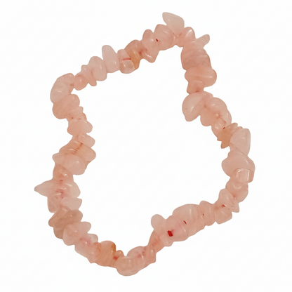 Rose Quartz Natural Stone Stretch Bracelet