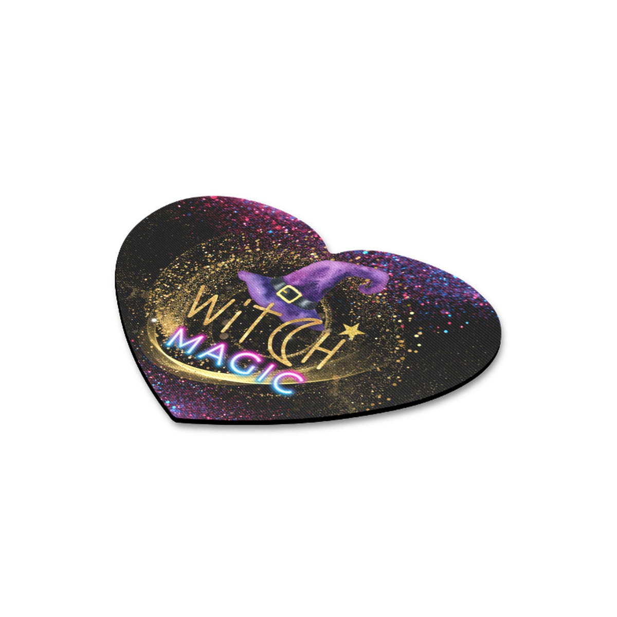 Witch Magic Heart-shaped Mousepad